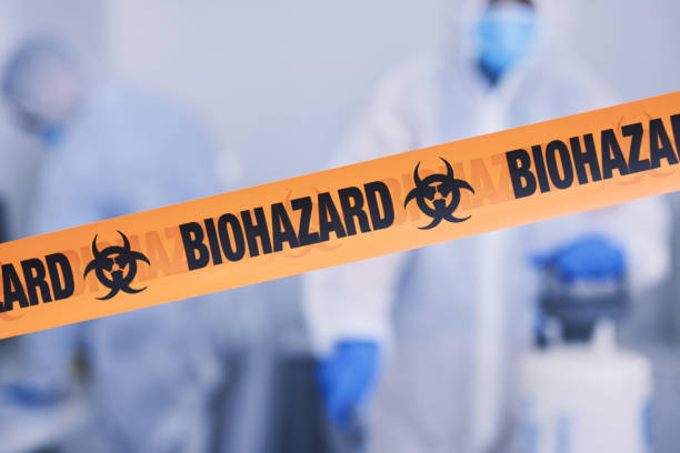 Professional Biohazard Cleanup technician working in Mantoloking, NJ